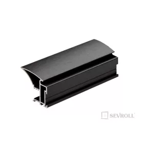   SEVROLL 04375  Fox II fogantyú profil 2,7m fekete szálcsiszolt