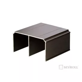   SEVROLL 03116 Gemini felső vezetés 2,35m fekete szálcsiszolt