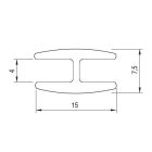 Profil összekötő hátrészre 2m bükk
