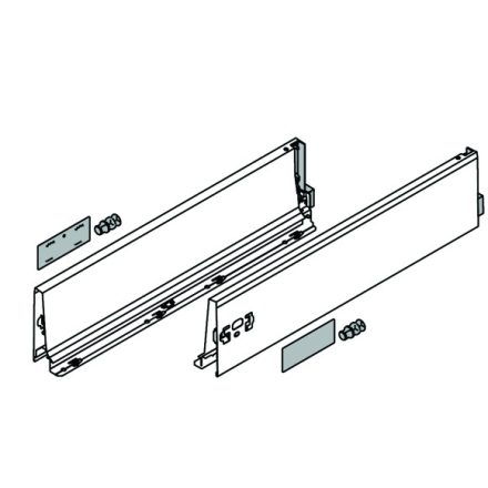 BLUM 378K4002SA oldalfal Antaro 400 szürke J+B