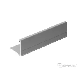 SEVROLL 02550 Secret Line II keret profil 18mm 2,7m ezüst