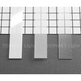   StrongLumio takaróprofil Slim/Smart LED profilhoz pattintós/befűzős átlátszó 2m