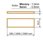 StrongLumio takaróprofil Slim/Smart LED profilhoz pattintós/befűzős átlátszó 2m