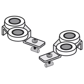   SEVROLL10137 felső görgő Simple (10mm Polo) szimmetrikus J+B
