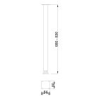 MILADESIGN asztalláb G5 ST404 ezüst