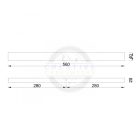 MILADESIGN asztalkeret profil G5 ST541-56 ezüst