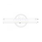 MILADESIGN asztalkeret profil G5 ST541-106 ezüst