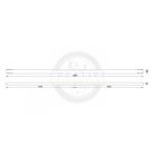 MILADESIGN asztalkeret profil G5 ST541-126 ezüst