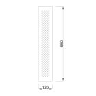 MILADESIGN asztallábazat betét G1 ST311 ezüst