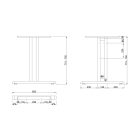 MILADESIGN Lábazat középső G2 ST202S fekete