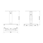 MILADESIGN lábazat állíth.köz. G3 ST221R ezüst