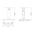 MILADESIGN lábazat állíth.szé. G3 ST223/60R antr.