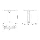 MILADESIGN lábazat állíth.köz. G3 ST224R fekete