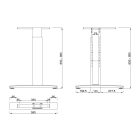 MILADESIGN lábazat állíth.szé. G3 ST227/60R fekete