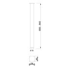 MILADESIGN asztalláb G5 ST507 antracit