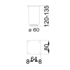 MILADESIGN bútorláb G5 ST605/12 fekete