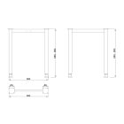 MILADESIGN lábazat G6 ST517/60 ezüst