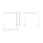 MILADESIGN lábazat G6 ST517/80 ezüst