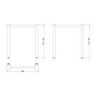 MILADESIGN lábazat G6 ST522/70 ezüst