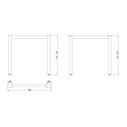 MILADESIGN lábazat G6 ST522/80 ezüst