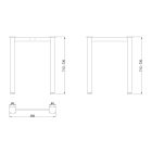 MILADESIGN lábazat G6 ST526/60 ezüst