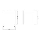 MILADESIGN lábazat G6 ST526/70 ezüst