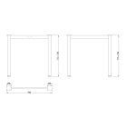 MILADESIGN lábazat G6 ST526/80 ezüst