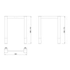 MILADESIGN lábazat G6 ST611/60 ezüst