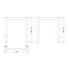 MILADESIGN lábazat G6 ST611/70 ezüst