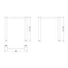 MILADESIGN lábazat G6 ST622/70 ezüst