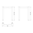 MILADESIGN lábazat G6 ST626/60 ezüst