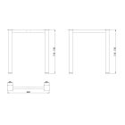 MILADESIGN lábazat G6 ST626/70 ezüst