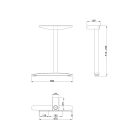 MILADESIGN lábazat szé. láb Linear LN3103 ezüst