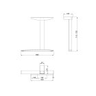 MILADESIGN lábazat szé. Linear LN3401 fekete