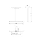 MILADESIGN lábazat köz. Linear LN3402 fekete