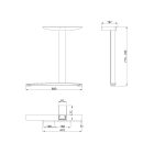 MILADESIGN lábazat szé. Linear LN3601 fekete