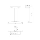 MILADESIGN lábazat köz. Linear LN3602 ezüst