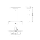 MILADESIGN lábazat állíth.köz. Linear LN3102R ez.