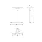 MILADESIGN lábazat állíth.szé. Linear LN3103R antr