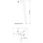MILADESIGN asztalláb Mobilar M5401T–N ezüst