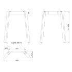 MILADESIGN lábazat Mobilar M6306–SL ezüst