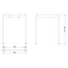 MILADESIGN lábazat Mobilar M6306 ezüst