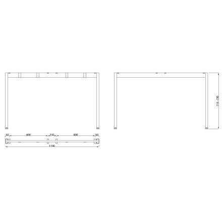 MILADESIGN lábazat Mobilar M6312 fekete