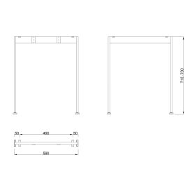 MILADESIGN lábazat Mobilar M6206 ezüst