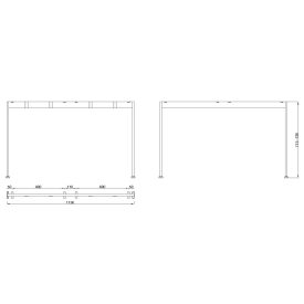 MILADESIGN lábazat Mobilar M6212 ezüst