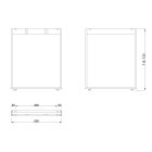 MILADESIGN lábazat Mobilar M6206–Z fekete