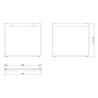 MILADESIGN lábazat Mobilar M6208–Z ezüst