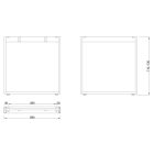 MILADESIGN lábazat Mobilar M8207–Z ezüst