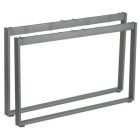 MILADESIGN lábazat Mobilar M8214–Z ezüst