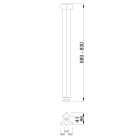 MILADESIGN asztalláb G5 ST544 antracit